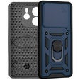 Etui pancerne do Xiaomi Redmi Note 14 4G, CamShield Slide, niebieskie