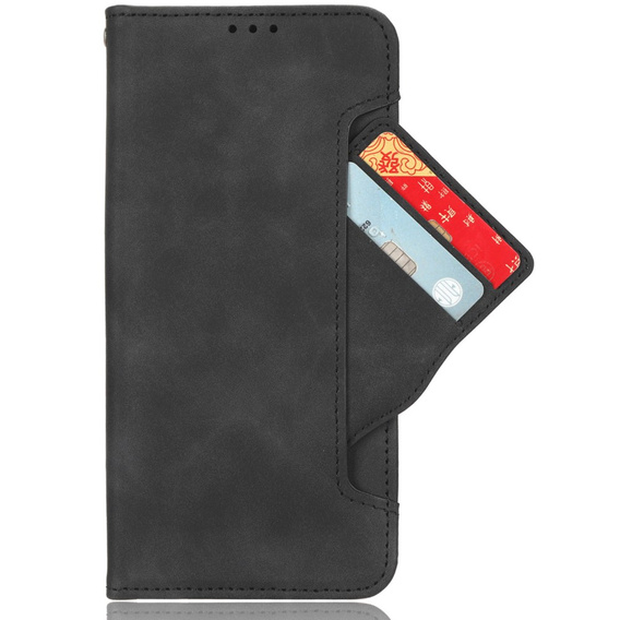 Etui z klapką do Samsung Galaxy S23 FE, Card Slot, czarne