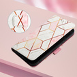 Etui z klapką do Xiaomi Redmi Note 13 Pro 4G / Xiaomi Redmi Note 14S / Xiaomi Poco M6 Pro 4G, Wallet, Marble różowe