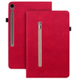 Etui do Samsung Galaxy Tab S9 FE, Wallet Pen Slot, Czerwony