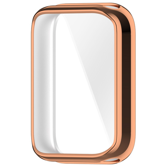 2w1 Etui z Osłoną na ekran do Xiaomi Smart Band 9 Pro, Różowe rose gold