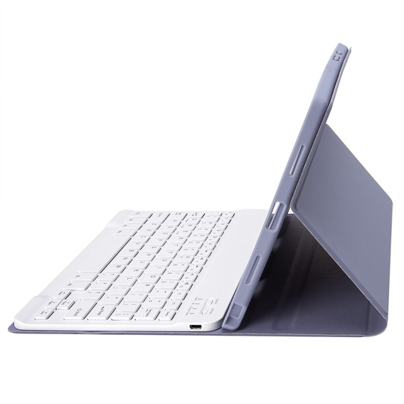 Etui z klawiaturą do Samsung Galaxy Tab S6 Lite 10.4" 2020/2022/2024, Pen Slot, fioletowe