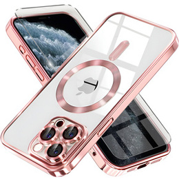 Etui do iPhone 11 Pro, Electro MagSafe, różowe + Szkło na ekran