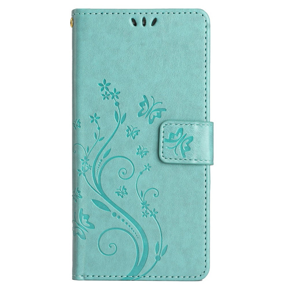 Etui z klapką do Xiaomi Redmi Note 13 Pro+, Butterfly, jasnoniebieskie