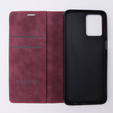 Etui do Motorola Moto G53, ERBORD Vintage portfel z klapką, czerwone