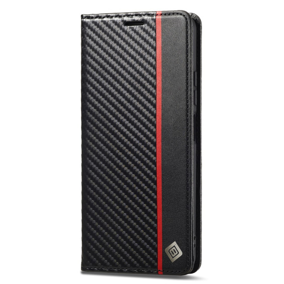 Etui z klapką do Xiaomi Redmi Note 13 Pro 4G, Carbon LC.IMEEKE, czarne