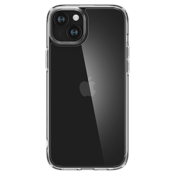 Etui Spigen do iPhone 15, Ultra Hybrid, przezroczyste + Szkło Hartowane 9H