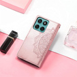 Etui z klapką do Motorola Edge 60 Fusion, Mandala, różowe
