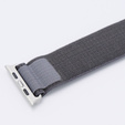 Pasek Nylonowy do Apple Watch 1/2/3/4/5/6/7/8/9/10/11/SE Ultra 1/2/3 42/44/45/46/49mm, Szary