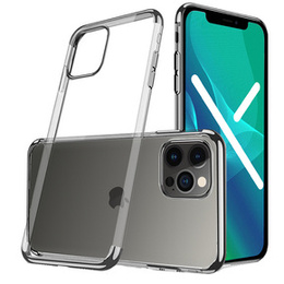 Etui Electroplated Frame do iPhone 13 Pro Max - Silver