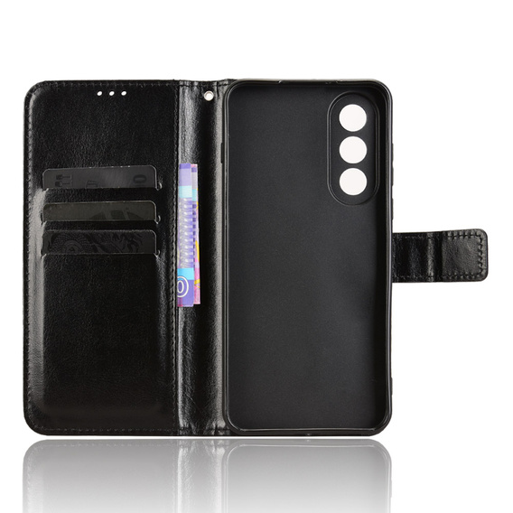 Etui z klapką do OnePlus Nord 5, Crazy Horse Wallet, czarne