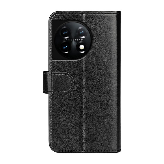 Etui z klapką do OnePlus 11 5G, Wallet Case, czarne