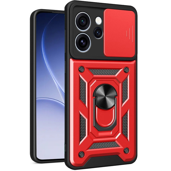 Etui pancerne do Oppo Reno 15 FS, CamShield Slide, czerwone