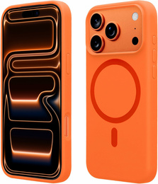 Etui do iPhone 17 Pro, Silicone Lite, do MagSafe – pomarańczowe