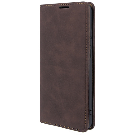 Etui do Motorola Edge 40 Neo, ERBORD Vintage portfel z klapką, kawowe