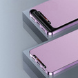Etui skórzane do Samsung Galaxy S24 Ultra, z ochroną aparatu, do MagSafe, fioletowe