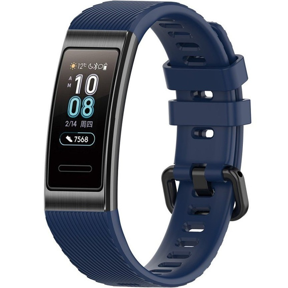 Pasek Silikonowy do Huawei Band 3/4 Pro - Granatowy
