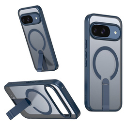 Etui do Google Pixel 10 / 10 Pro, Fusion Hybrid, do MagSafe, z podstawką, niebieskie