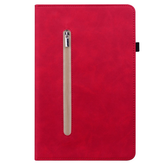 Etui do Samsung Galaxy Tab A7 Lite, Wallet Pen Slot, czerwone