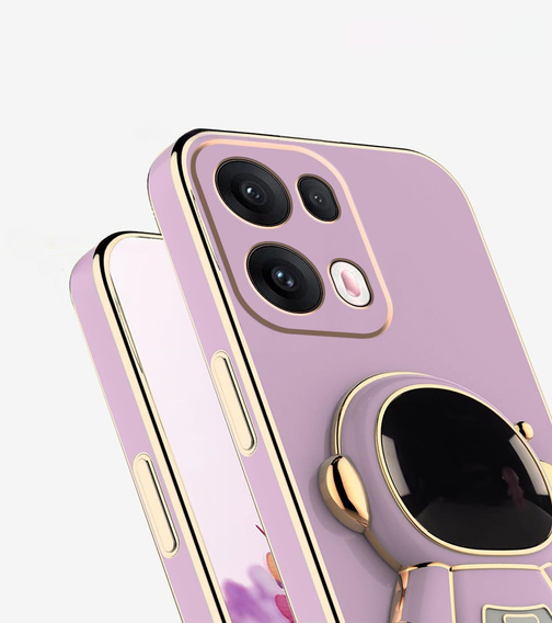 Etui do Oppo Reno 13 Pro, Astronaut, fioletowe