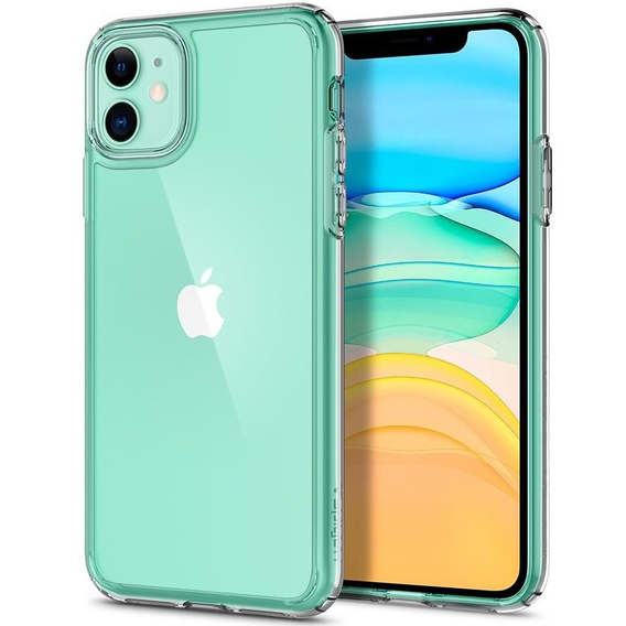 Etui Spigen do iPhone 11, Ultra Hybrid, Crystal Clear, przezroczyste