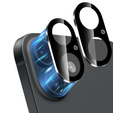 2x Szkło hartowane ERBORD na wyspę aparatów do iPhone 17, czarne
