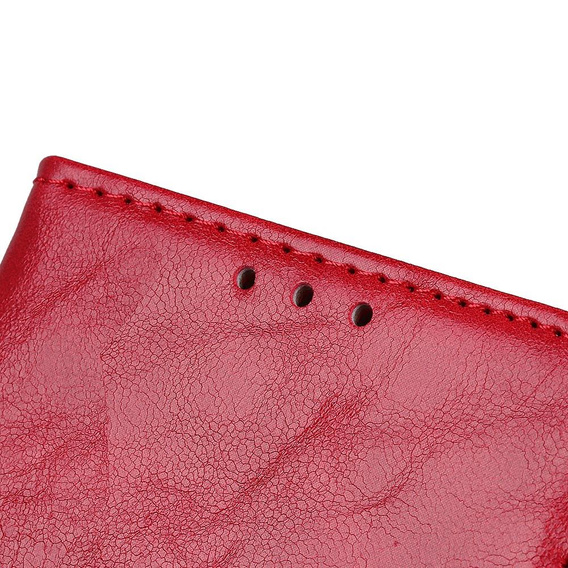 Skórzane Etui Wallet do Samsung Galaxy A50/A50S/A30S, czerwone