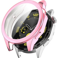 2w1 Etui z Osłoną na ekran do Huawei Watch GT 4 46mm, Różowe