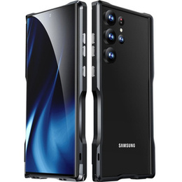 Etui LUPHIE do Samsung Galaxy S23 Ultra, Armor Bumper, czarne