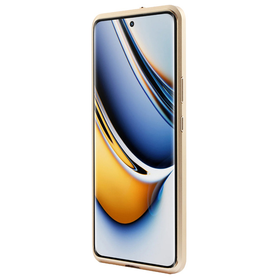 Etui do Realme 11 Pro 5G / Pro+ 5G, Frame Case, złote