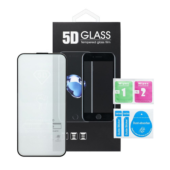 Szkło Hartowane 3D do iPhone 16 Pro, z czarną ramką