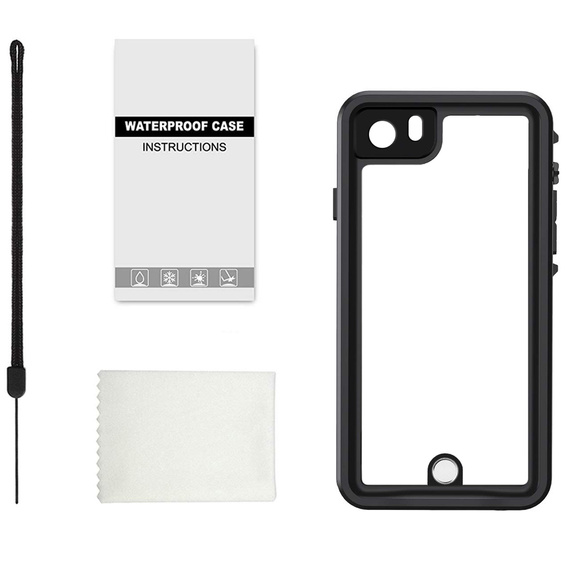 Etui Wodoodporne IP68 do iPhone 7/8/SE 2020/SE 2022, czarne