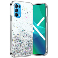 Etui do OPPO Reno 5 5G, Glittery, przezroczyste