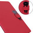 Etui do iPad 10.2" 2021/2020/2019 (9/8/7 gen.), z klapką, animal, czerwone