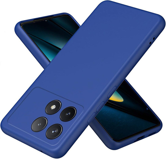 Etui do Xiaomi Poco F6 Pro, Silicone Lite, niebieskie