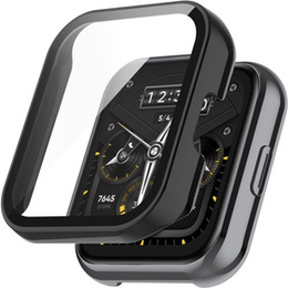 2w1 Etui z wbudowanym szkłem hartowanym do Realme Watch 2 Pro, Czarny