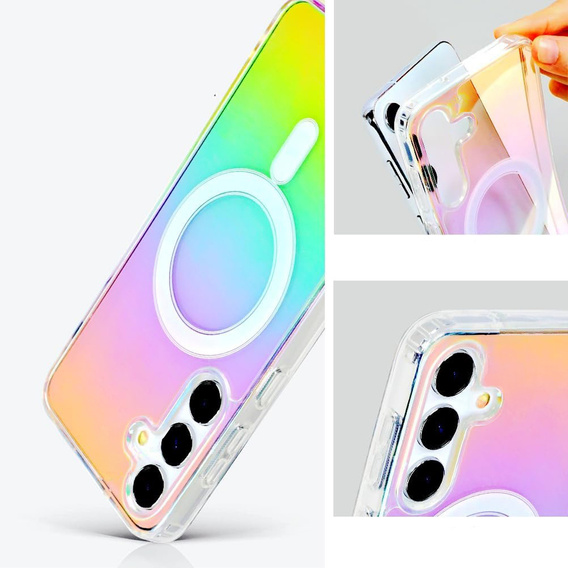 Etui do Samsung Galaxy A16 / A16 5G, Fusion Hybrid, do MagSafe, wielokolorowe + Szkło 9H na ekran