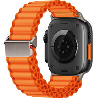 Pasek Nylonowy do Apple Watch 1/2/3/4/5/6/7/8/9/SE/Ultra/Ultra 2 42/44/45/49mm, Pomarańczowy