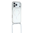 Etui do iPhone 17 Pro Max, Electro MagSafe, srebrne + Smycz