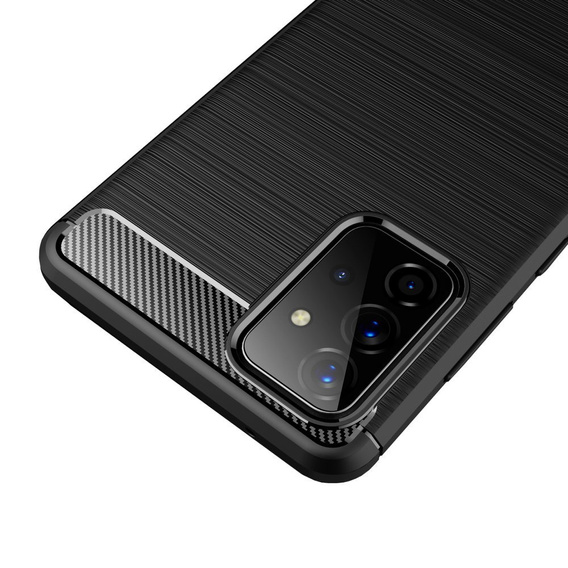 Etui do Samsung Galaxy A53 5G, Karbon, czarne