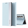 Etui z klapką do Samsung Galaxy S22 5G, Side Magnetic, jasnoniebieskie