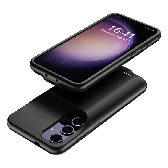Etui z Baterią 6500mAh do Samsung Galaxy S25, czarne