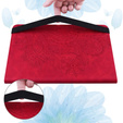 Etui do Xiaomi Redmi Pad SE 11", Flowers, czerwone