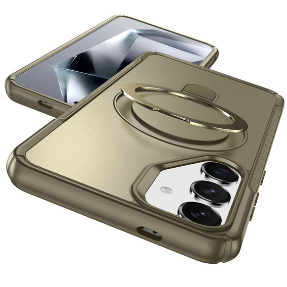 Etui do Samsung Galaxy S25/S24 z magnetyczną podstawką – khaki