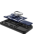 Etui pancerne do Samsung Galaxy A36 5G, CamShield Slide, niebieskie + Szkło Hartowane 9H