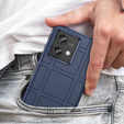 Etui do Motorola Edge 40 Neo, Rugged Shield, niebieskie