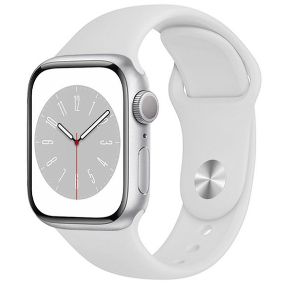 Pasek Silikonowy do Apple Watch 1/2/3/4/5/6/7/8/9/10/11/SE Ultra 1/2/3 42/44/45/46/49mm, Biały