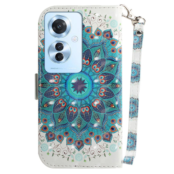 Etui z klapką do Oppo Reno 11F 5G, Wallet, Mandala Flower
