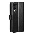 Etui z klapką do Samsung Galaxy S25 Edge, Crazy Horse Wallet, czarne