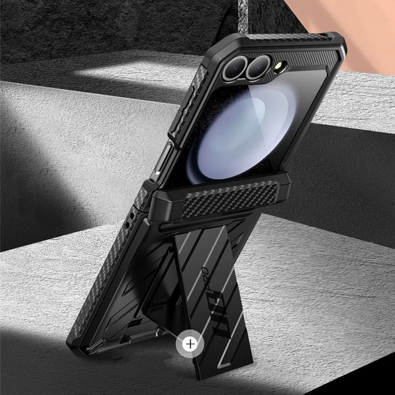 Etui Supcase Unicorn Beelte Pro do Samsung Galaxy Z Flip7 FE / Z Flip6, Czarne
